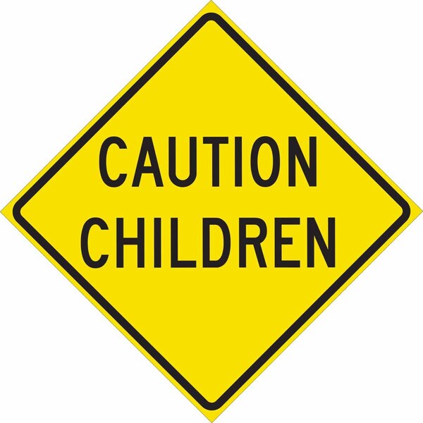 Brady Traffic Sign, 24 in H, 24 in W, Aluminum, Diamond, English, 142856 142856 - main